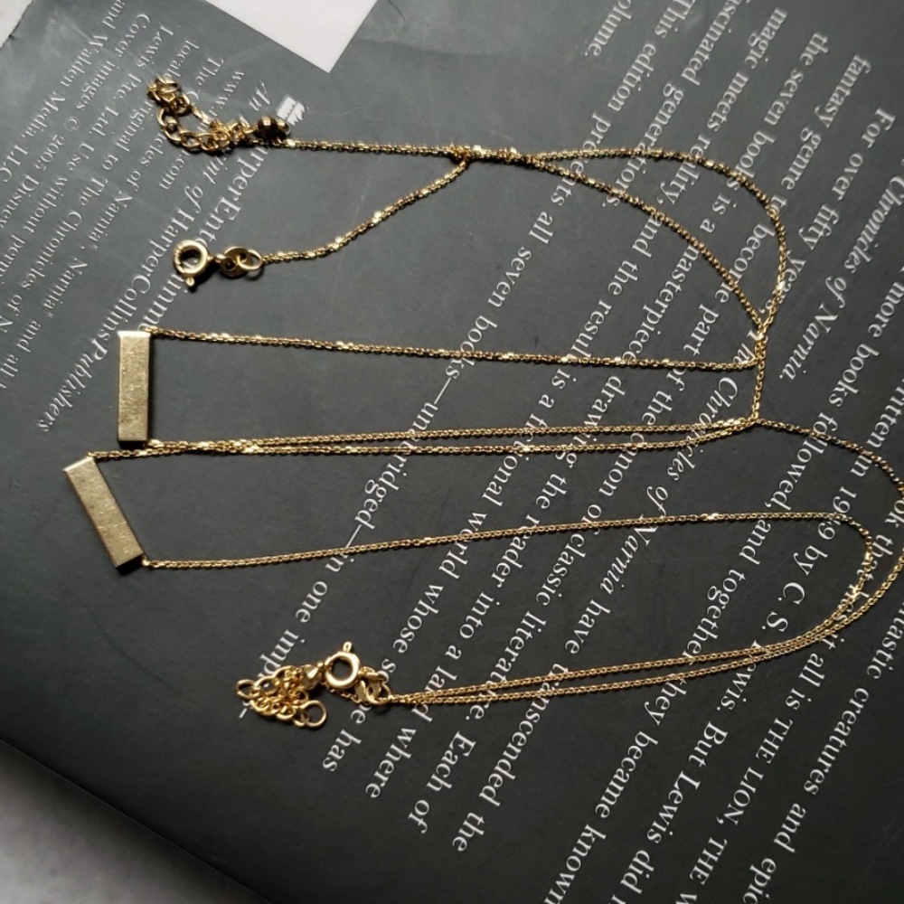Link necklace with Bar design - Picture 5 of 5